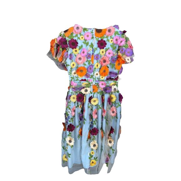 Magnolia Place Vintage Flower Party Midori Swing Dress 100% Polyester Size XL - Picture 4 of 8